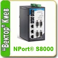 MOXA  NPort S8000 -   5  Ethernet   4  RS-232/422/485    